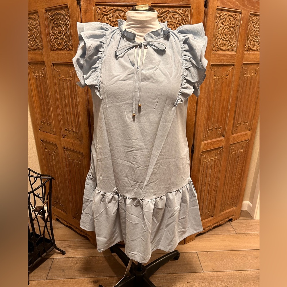 NWOT-Baby Blue Oversized Dress, Large